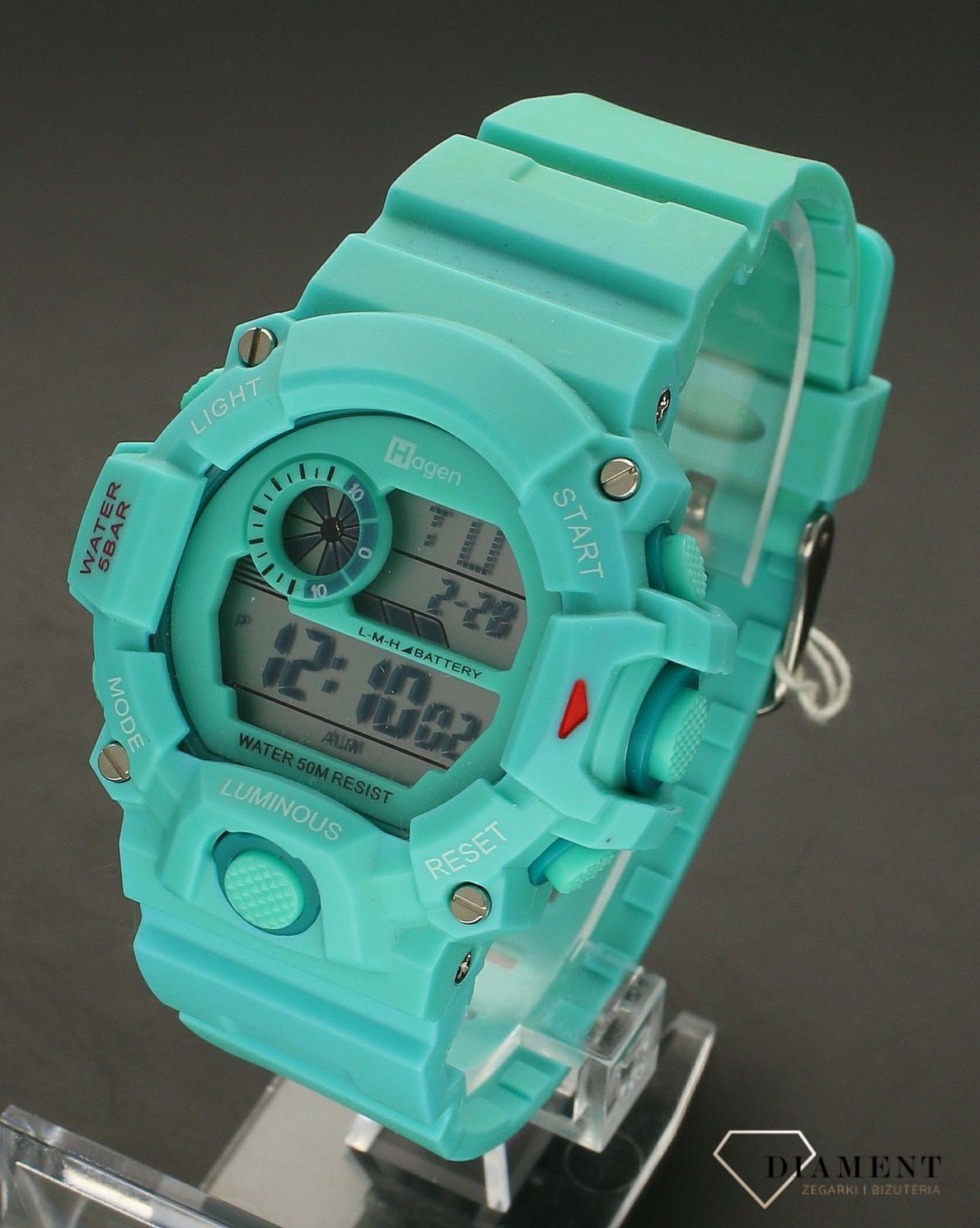 Zegarek dziecięcy Hagen Sport HA-9400 miętowy (4).jpg